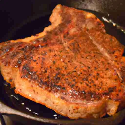 Steak In A Cast Iron Skillet