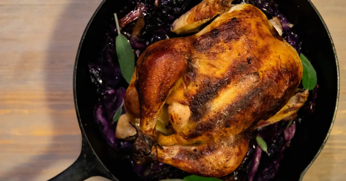 Cast Iron Whole Chicken